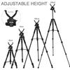 Shooting Sticks Tripod Hunting Rests with 360 Rotatable V Yoke, Adjustable Height 21.6 in-59in, Aluminum Alloy Hunting Monopod for Mountain Outdoor Camping-Black view 2