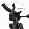Shooting Sticks Tripod Hunting Rests with 360 Rotatable V Yoke, Adjustable Height 21.6 in-59in, Aluminum Alloy Hunting Monopod for Mountain Outdoor Camping-Black view 3