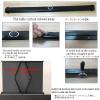 30/40/50 Inch Portable Floor Standing Projection Screen, 4:3 16:9 4K HD Rear Front Movie Screen, Floor Projector Screen for Home Theater Indoor Outdoor Movie Video Office(16:9,40") view 4