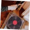 ULTECHNOVO 50Pcs Clear Vinyl Record Protectors OPP Sleeves for Scratch CD Covers for Safe Storage of Your Record Collection view 3