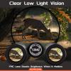 12x42 HD Binoculars for Adults,Super Bright BAK4 Prism High Powered Waterproof Binoculars with Low Light Vision for Bird Watching Outdoor Hunting Travel Hiking Sports Stargazing Cruise (Green) view 4
