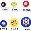 100meter BV Household Single-core Single-Strand Flame Retardant Wire 7/9/11/13/15/17/18 AWG Pure Copper core 0.75-10MM Hard Wire(Yellow-Green,1.5mm2 15 AWG) view 2