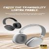 Bluetooth 5.3 Headphones, Hi-Fi Stereo Sound, 12H Playtime, Dual Connection, Over-Ear Wireless Headset with Type-C, Silver (Pink) view 2