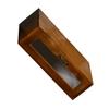 SHINEOFI Retro Computer Monitor Stand Riser Drawer Acrylic Desktop Storage Box for Office Supplies Wooden Organizer for Stylish Workspaces view 1