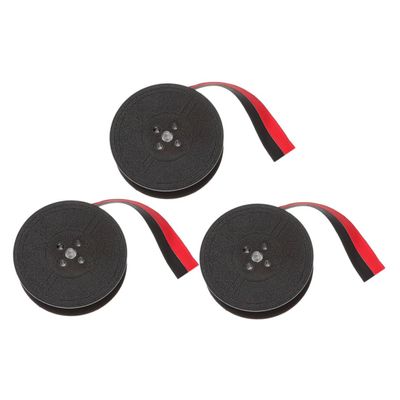 Gadpiparty 3rolls Vintage Typewriter Ink Ribbon Spool Calculator Ink Ribbon Replacement for Typewriters