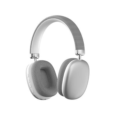 Bluetooth 5.3 Headphones, Hi-Fi Stereo Sound, 12H Playtime, Dual Connection, Over-Ear Wireless Headset with Type-C, Silver (Silvery)