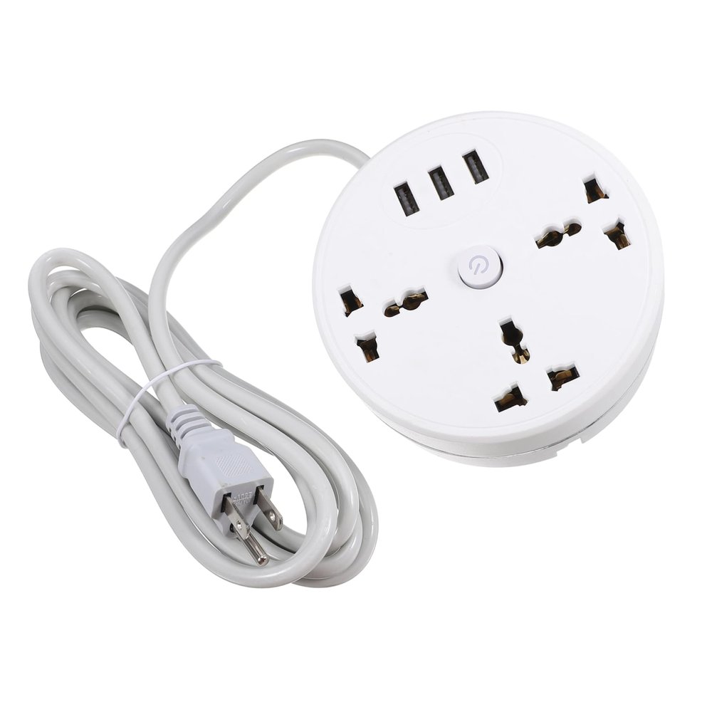 Multifunction Power Strip Panel 3 USB, Us Plug, 2.8m Cord