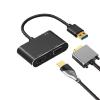 bodateng USB 3.0 to HDMI Adapter Converter 1080P HDMI and Sync Output for Computer to Monitor/TV Dual Screen Display(Grey) view 4