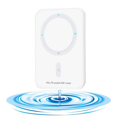 WDINLY Portable WiFi Hotspot 4G LTE Router - 2G Data SIM Card incluled 10 Devices Connect, SIM Multi-Network Auto Switch, Secure Mobile Internet for Travel, Home, Outdoors