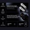 SHANLING M1 Plus Pure Music Player with Leather Case,Portable Hi Res MP3 Plyaer,ES9069Q DAC,768kHz/32bit,DSD512,661mW@32 Output,Support LDAC/WiFi/DLNA/Airplay/Tidal (Silver+Green Case) view 3