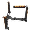 Akozon Camera Shoulder Support Rig Kit Adjustable Lightweight Aluminum Alloy Foldable for DSLRs Video Camcorder view 1