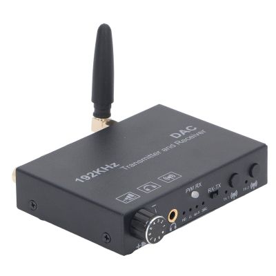 5.3 Transmitter Receiver WALFRONT 2-in-1 Wireless Audio Converter Optical Coaxial Input DAC Chip Volume Control HiFi Audio for Speakers Headphones