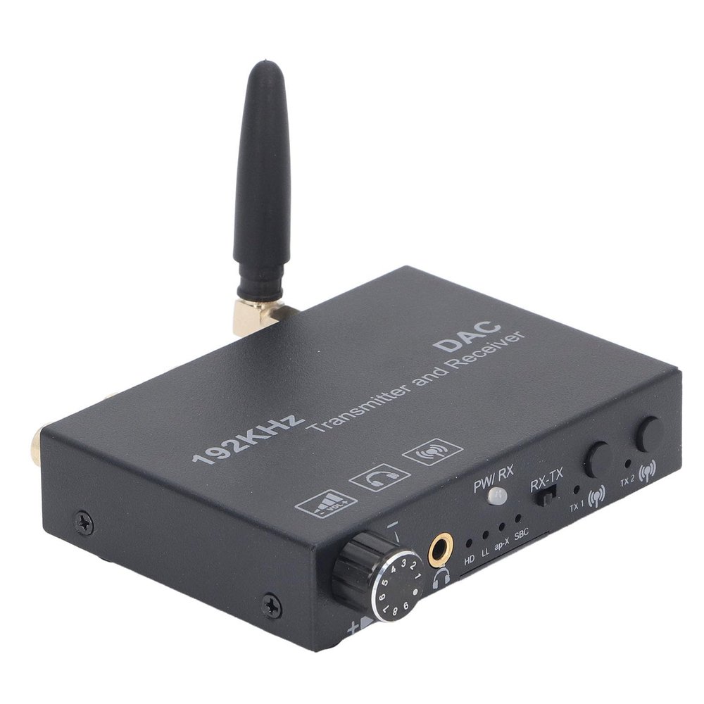 5.3 Transmitter Receiver WALFRONT 2-in-1 Wireless Audio Converter Optical Coaxial Input DAC Chip Volume Control HiFi Audio for Speakers Headphones