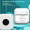 Yunseity Mini Sticker Printer, Wireless Inkless Sticker Maker Machine Pocket Printer with BT APP Control, Portable Thermal Printer Black and White Printing, for Notes, Journal, DIY view 2