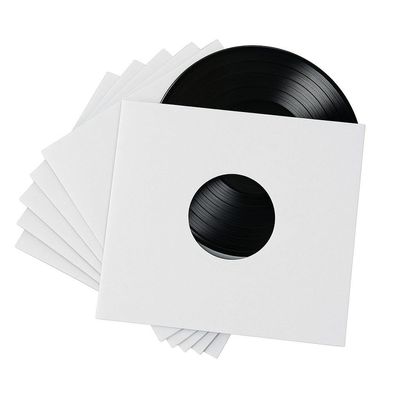 500 - Pack White Paper Vinyl Record Inner Sleeves 12-Inch LP Album