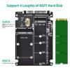 2 in 1 mSATA SSD NGFF to SATA 3.0 Converter 2.5" SSD Hard Drive Enclosure view 4