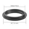 JOEBO Microscope Kit T T2 Mounting Adapter Ring All Metal Outer Thread M42 M48 M54 SCT Ring Adapter Pitch 0.75mm Telescopic Photographic Accessories Microscope Lens Adapters(M48 to SCT) view 2