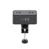 8-in-1 Desk Clamp Power Strip Desktop Mount with 4 AC Outlets, 2 USB-A & 2 USB-C (20W), ETL Certified, 6.6FT Flat Plug, Space-Saving Clamp-On Desk Outlet for Home, Office, Dorm, Conference Table view 1