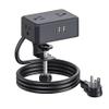 8-in-1 Desk Clamp Power Strip Desktop Mount with 4 AC Outlets, 2 USB-A & 2 USB-C (20W), ETL Certified, 6.6FT Flat Plug, Space-Saving Clamp-On Desk Outlet for Home, Office, Dorm, Conference Table view 2