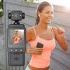 COCBTKQ Pocket Camera WiFi Body Cam, Mini Action Sports Cam Video Camcorder with Back Clip, 1.6-inch Colour DisplayFill-in Light32GB TF Card, for Traveling view 1