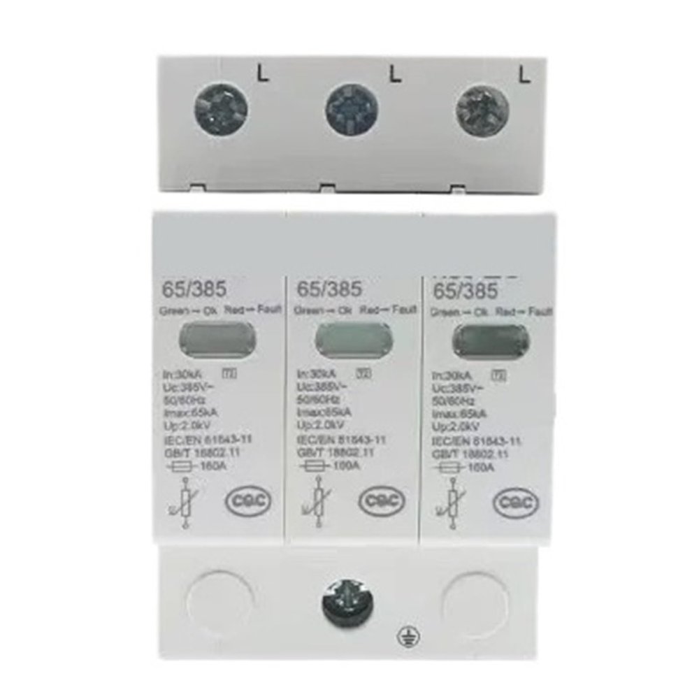 1P 2P 3P 4P 15kA 40KA 65KA 100KA NU6-II 40/385 Surge Arrester Protect Electric SPD 385V AC(4P,385V 40KA)