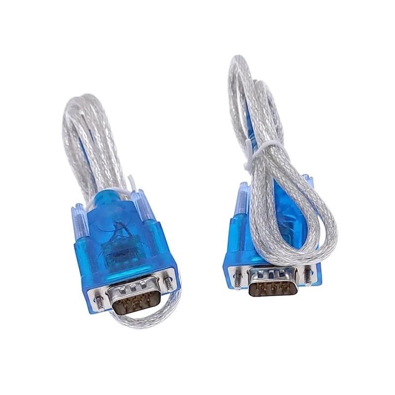 2Pcs CH340 USB to RS232 Serial Port 9 Pin DB9 Cable Serial COM Port Adapter Convertor Total Length 80cm