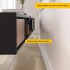 Black Floating TV Stand with Large Storage Wall-Mounted TV Cabinet Wooden Media Console Storage Cabinet Under The TV Creative idea(140x24x20cm) view 4