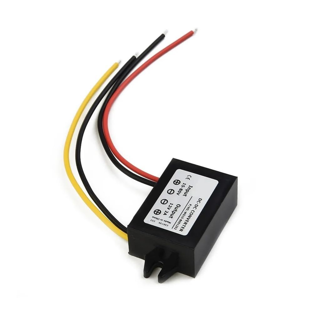 15V-72V 18V 24V 36V 48V 60V to 12V 2A 60W DC-DC Step Down Module Converter 63 * 32 * 18mm