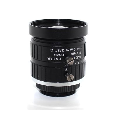 10Mega Pixel 6mm Lens 2/3" C Mount Lens IR F2.4 Manual Iris Industrial Lens