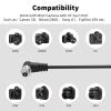 PC Sync to PC Sync Flash Trigger Cable  Male to Male Screw Lock Flash Sync Cord Compatible with DSLR Cameras, Studio Flash, Strobe Light, Godox, Neewer, Yongnuo view 2