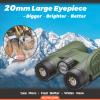 12x42 Binoculars for Adults High Powered, Super Bright BAK4 Prism Waterproof HD Binoculars with Low Light Vision for Bird Watching Hiking Hunting Outdoor Travel Road Trip Stargazing Cruise (Green) view 4
