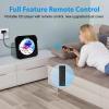 CD Player Portable, Bluetooth CD Players for Home with Remote Control HiFi Stereo LED Display Timer FM Radio AUX/USB/TF Jack, Music CD Player with Speakers Desktop Boombox for Office Kids Gift Black view 4