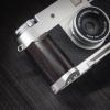 Handmade Wooden Handle Grip L Plate Alloy Base for Xhalf X-Half Camera Holder (Ebony + Silver Base) view 3