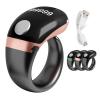 Adjustable Finger Counter Clicker Ring (18/20/22mm), Muslim Digital Azan Alarm Clock Ring, Digital Electronic Smart Ring Counter with Display & Type-C Charging Gold view 1