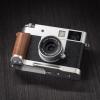 Handmade Wooden Handle Grip L Plate Alloy Base for Xhalf X-Half Camera Holder (Walnut + Silver Base) view 2
