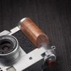 Handmade Wooden Handle Grip L Plate Alloy Base for Xhalf X-Half Camera Holder (Walnut + Silver Base) view 4