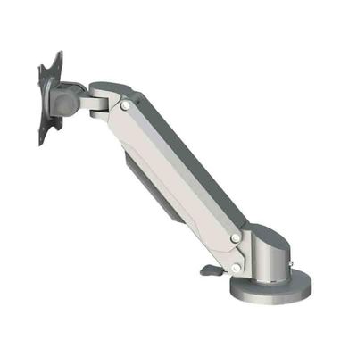 Jingzai202405 Monitor Mount Silver Single Arm Tabletop Monitor Stand Suitable for 15-32 Inches with A Load-Bearing Capacity of 15kg Adjustable Monitor Stand