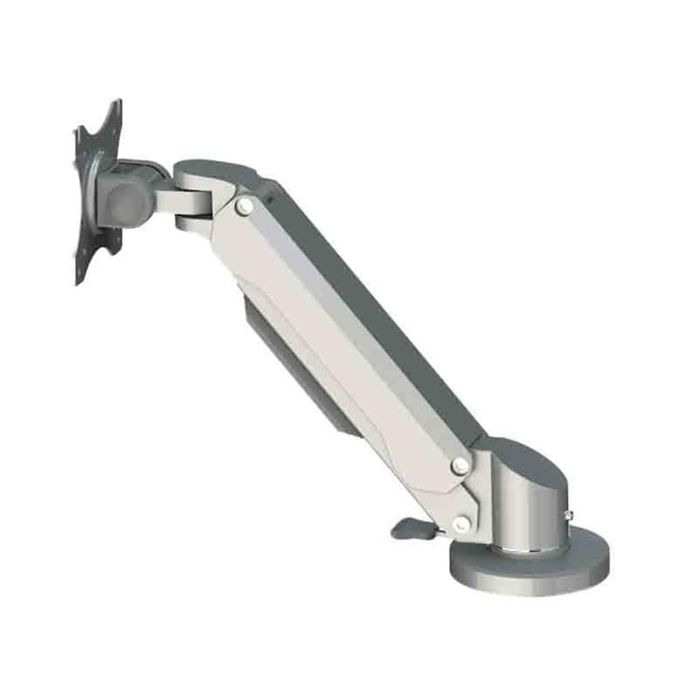 Jingzai202405 Monitor Mount Silver Single Arm Tabletop Monitor Stand Suitable for 15-32 Inches with A Load-Bearing Capacity of 15kg Adjustable Monitor Stand