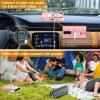 Portable CD Player with Bluetooth, Rechargeable CD Player for Home/Car, Built-in HiFi Speakers, Headphones, LCD Screen, Supports CD/AUX/USB and Repeat Modes, Pink view 4