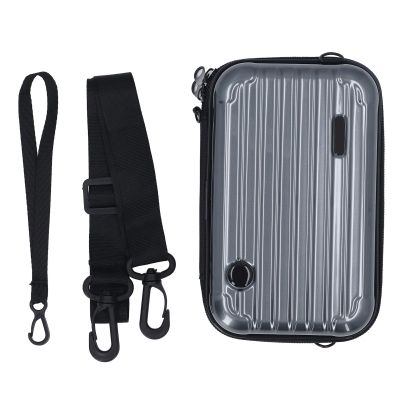 Pilipane Hard Carrying Case for X4 PC Nylon Shockproof Portable Action Camera Travel Box Storage Bag with Wrist and Shoulder Strap (Gray)