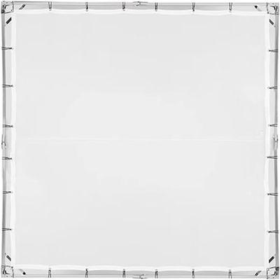 Light Modifier Scrim Kit 12x12', White Diffuser Screen Fabric, Collapsible Aluminum Frame, Black Elastic Retaining Strap, Suitable for Filming, Photography