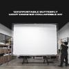 Light Modifier Scrim Kit 12x12', White Diffuser Screen Fabric, Collapsible Aluminum Frame, Black Elastic Retaining Strap, Suitable for Filming, Photography view 2
