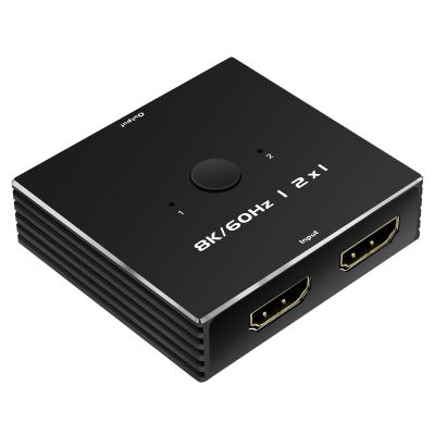HDMI Switch 4K 120Hz 2 in 1 Out 2 Port Switch 1 Monitors 2 Computers Hdmi 4K 144Hz KVM Switch Monitor HDMI2.1 8K 60Hz (HDMI 2.1 2 * 1 4K 175Hz)