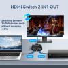 HDMI Switch 4K 120Hz 2 in 1 Out 2 Port Switch 1 Monitors 2 Computers Hdmi 4K 144Hz KVM Switch Monitor HDMI2.1 8K 60Hz (HDMI 2.1 2 * 1 4K 175Hz) view 3