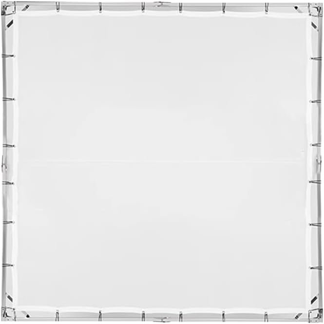 Light Modifier Scrim Kit 7.87x7.87', White Diffuser Screen Fabric, Collapsible Aluminum Frame, Black Elastic Retaining Strap, Suitable for Filming, Photography