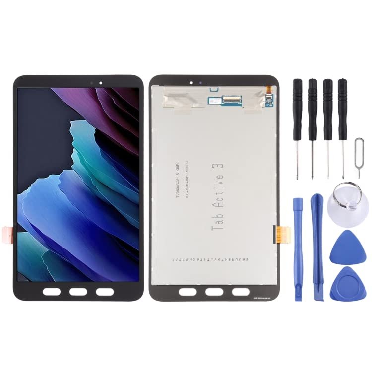 MPXPOTTHW Cell Phone Replacement LCD Screen for Galaxy Tab Active3 SM-T570 (WiFi Version) with Digitizer Full Assembly (Black) Spare Parts