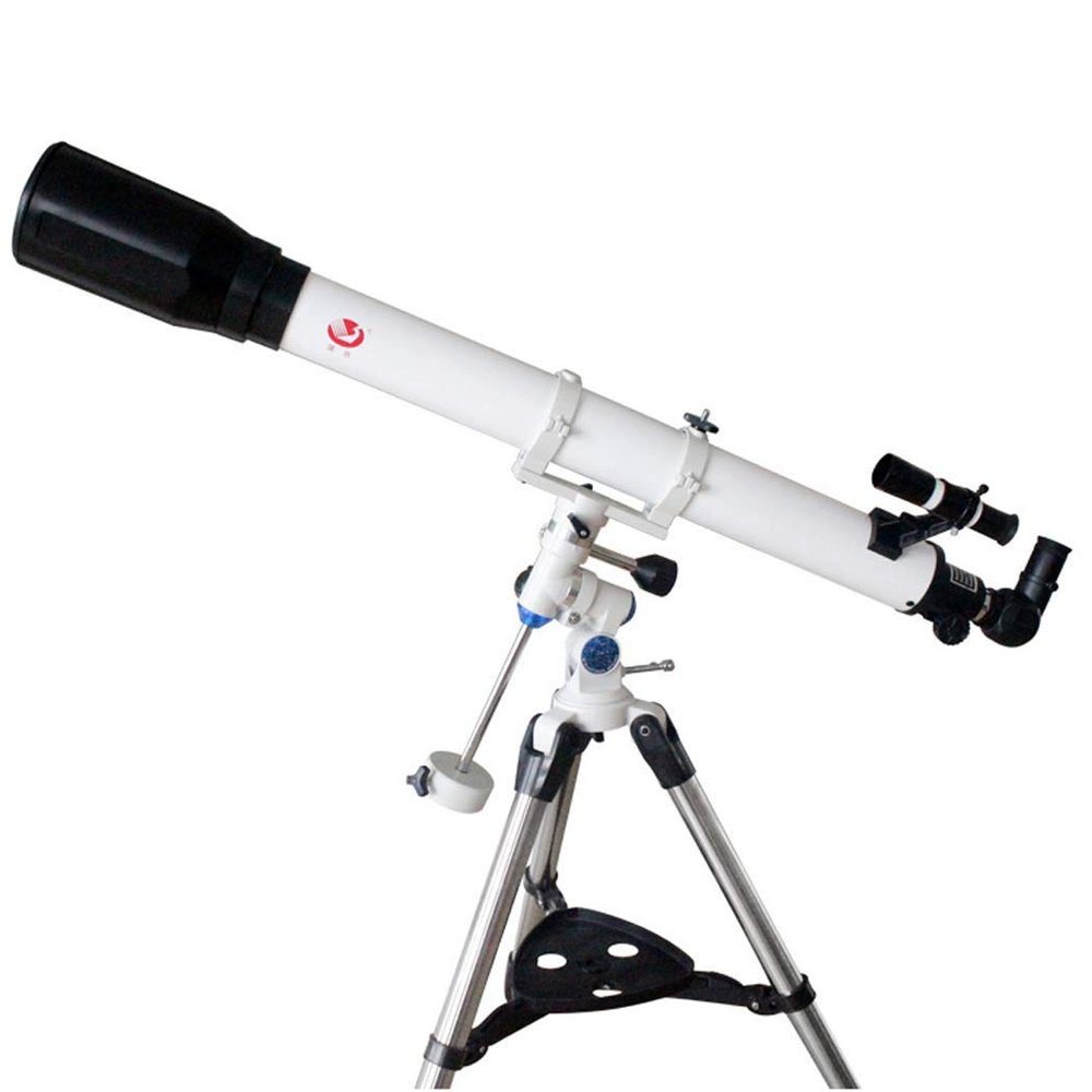 Refractor Telescope with Finder Scope, Portable Telescope for Astronomy Beginners, 90 Degree FullMirror, Focal Length 90