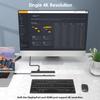 WAVLINK USB C Docking Station 3 Monitors, Triple Monitor Docking Station with HDMI DP VGA, USB C Laptop Dock with PD 100W Charging, Gigabit Ethernet, SD/TF, Audio for Windows Office view 4