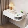 Wall Mounted Floating Laptop Desk with Drawer Hanging Workstation Floating Night Stand for Office Entryway,Living Room view 1