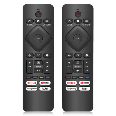 2PC Replacement Remote Control for Philips Smart TV,Universal Smart Remote for Philips Android/Google TV